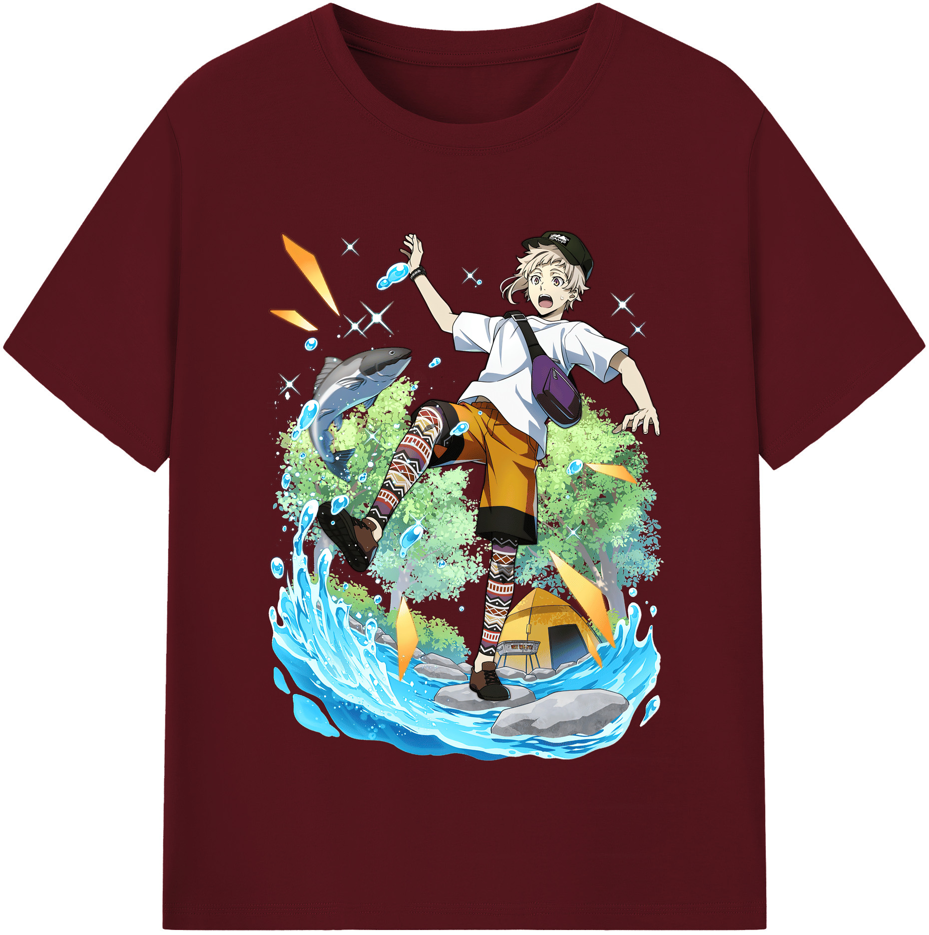 （画像用） 文豪ストレイドッグス Bungo Stray Dogs 綿100％半袖Tシャツ（フロントプリント）